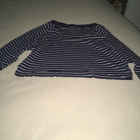Forever 21 striped long sleeve crop top - Picture 7 of 8